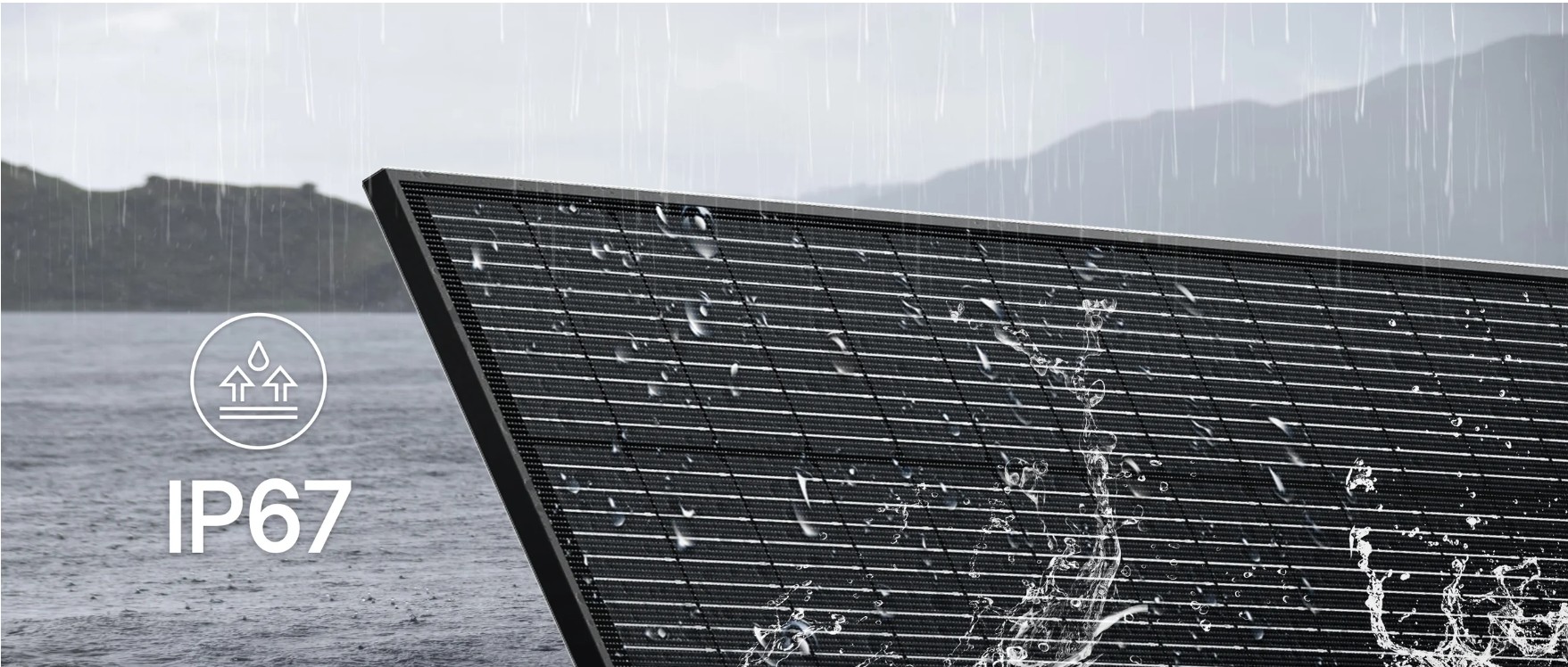 BLUETTI BFPV-255 kasalı esnek güneş paneli IP67 su ve toz koruma